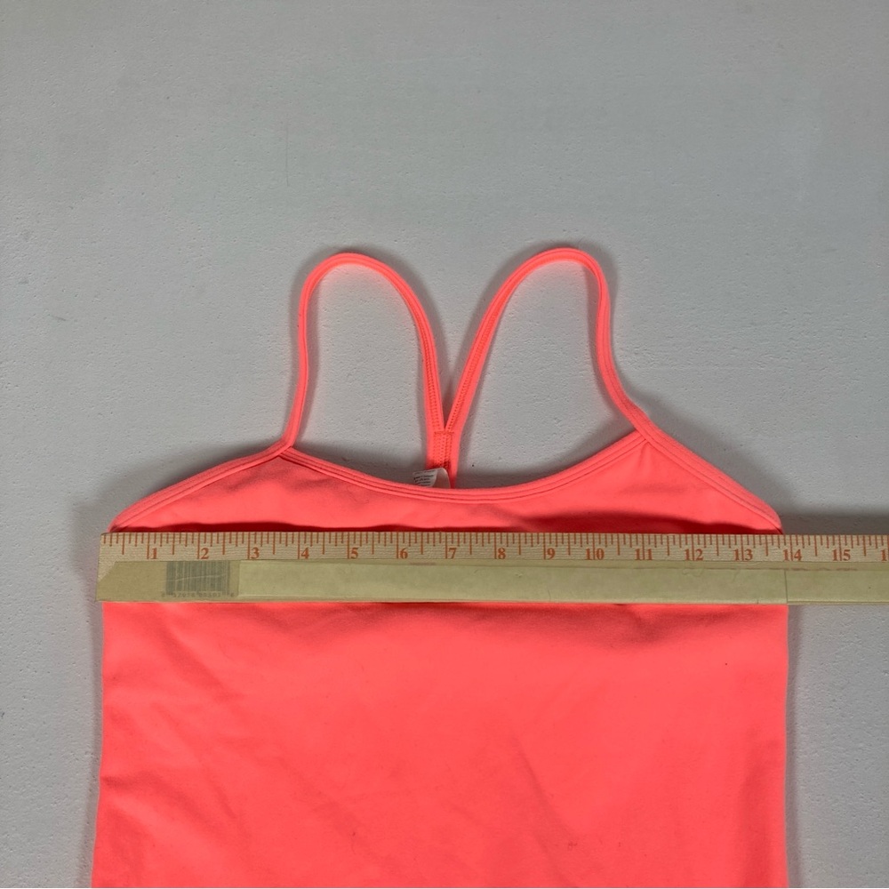 Lululemon Power Y Racerback Fitted Stretch Tank Red Sz 6 ( No Pads) - Picture 5 of 14